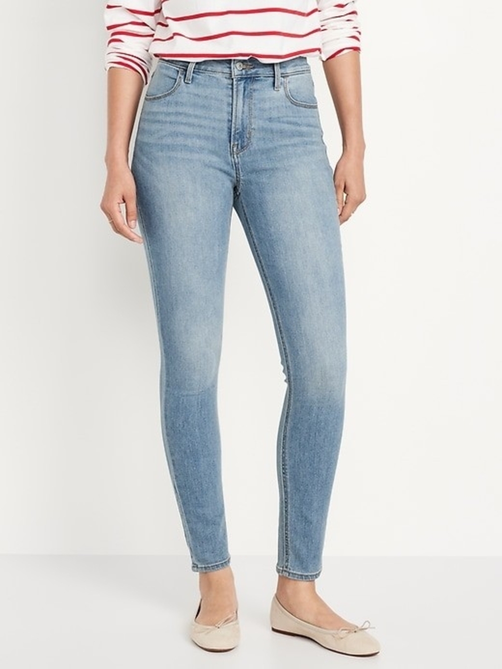 Old Navy Light Blue High Waist Skinny Jeans